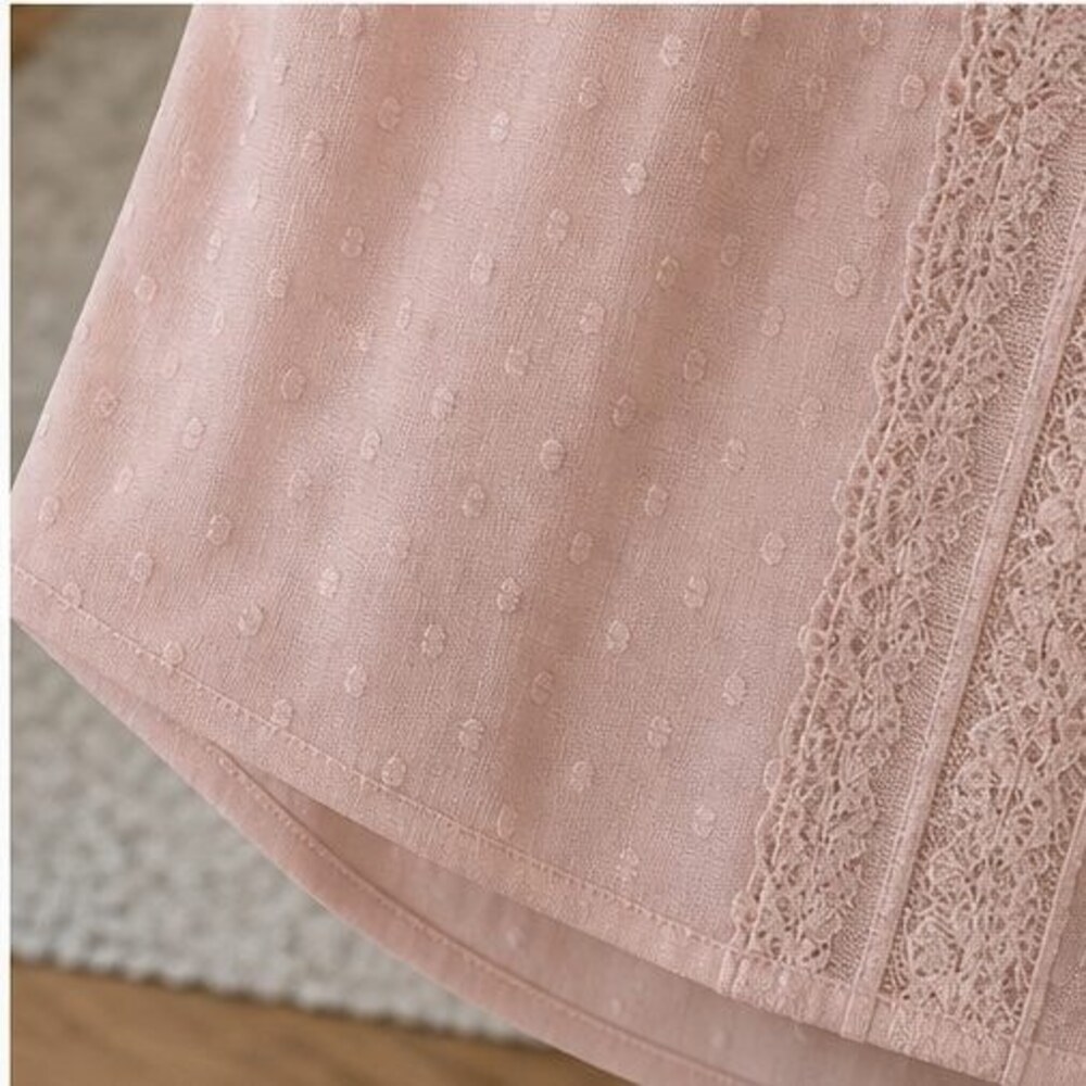 Blush Lace Trim Top - Picture 6 of 6